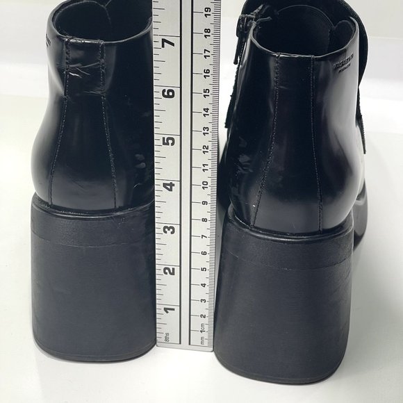 Vagabond Black Chunky Ankle Boots with Lace-Up Design - Picture 11 of 16